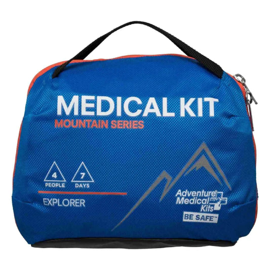 Adventure Medical Kits Mountain Series Medical Kit - Explorer - Emergency Medical First Aid Kit - For 4 People for 7 Days - Comes with a Trauma Pad Medicine Guide Book & More - TaleezDeals