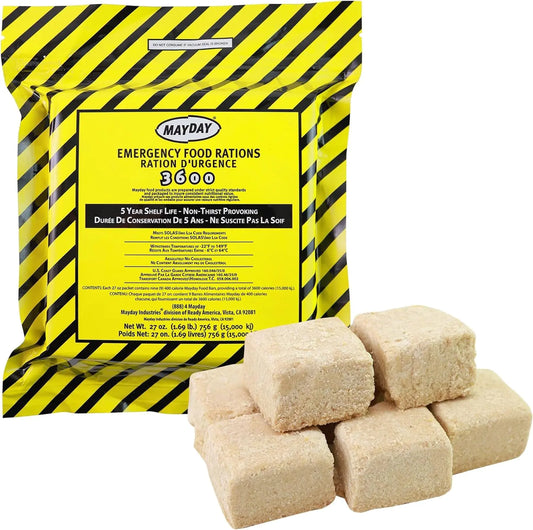 9 Meals 3 Day 3600 Calorie Emergency Survival Food Bar Ration Car Kit Bug Out - TaleezDeals