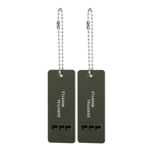 2PCS Outdoor Survival Whistle Triple Holes Design Emergency Whistle Multi-Audio Safety Lifesaving Whistle for Camping Boating Kayaking Hunting Fishing Hiking - TaleezDeals