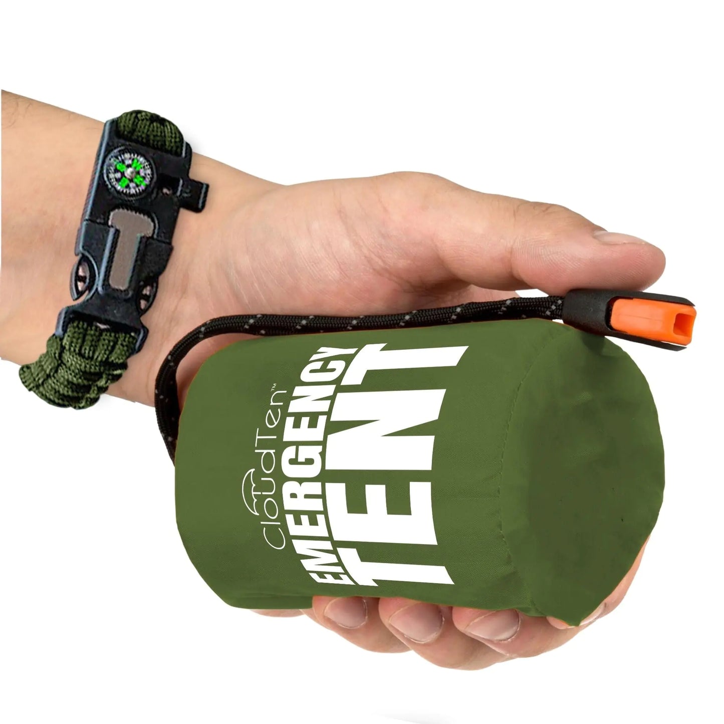 CloudTen Survival Gear: Lightweight 2 Person Survival Tent with Multi-Function Paracord Bracelets - Essential Emergency Tent & Bug Out Bag Items for Preppers Hikers Survivalists Campers Boy Scouts - TaleezDeals