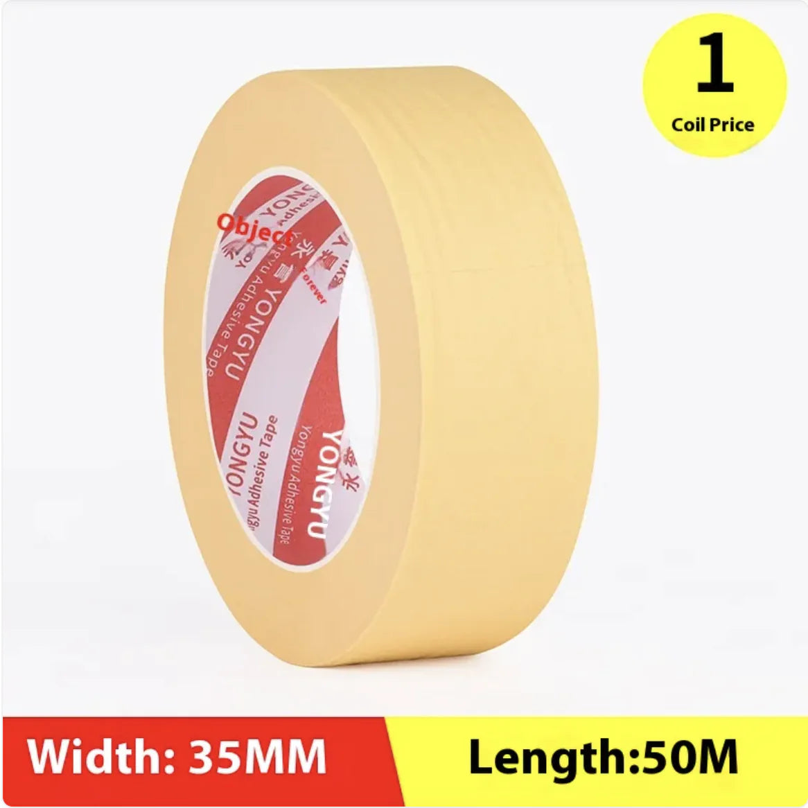 High-Temperature Resistant Masking Tape – Easy-to-Tear Adhesive Glassine Tape with Strong Adhesion - TaleezDeals
