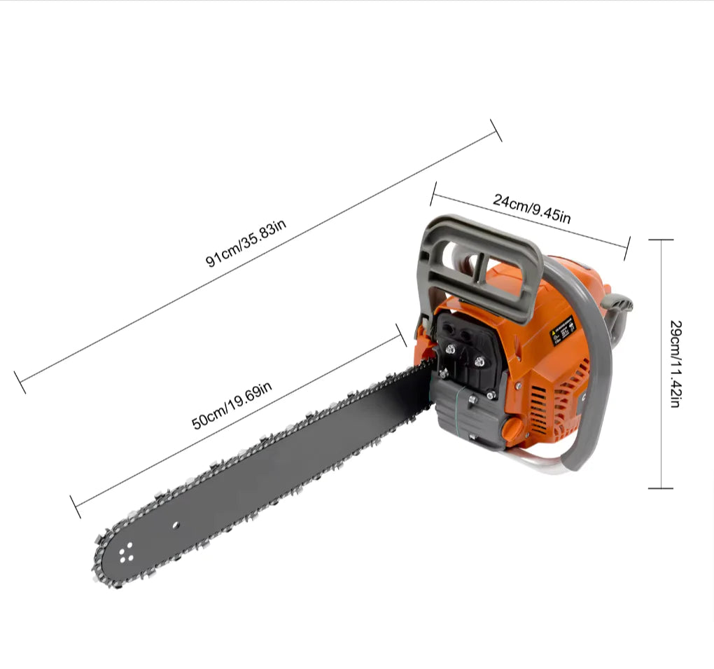gasoline chainsaw, powered chainsaw
