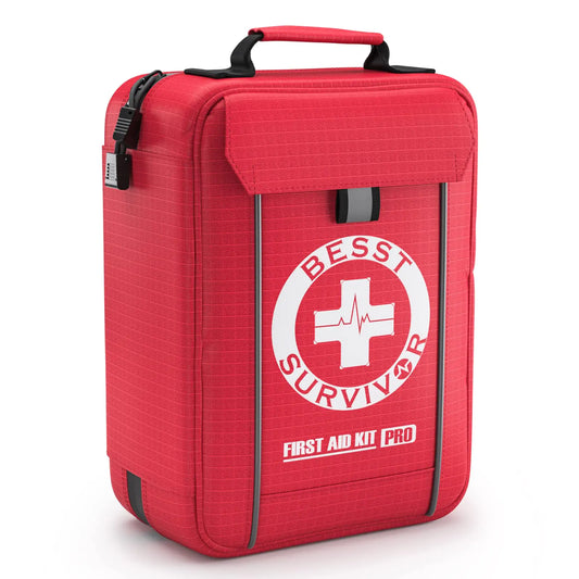 Premium First Aid Kits Labelled Compartments Industries Trauma Kits -MOLLE System Large Emergency Medical Kits for Car Boats Workplace Outdoors Hurricanes 265 Piece Emergency Necessities Kits - TaleezDeals