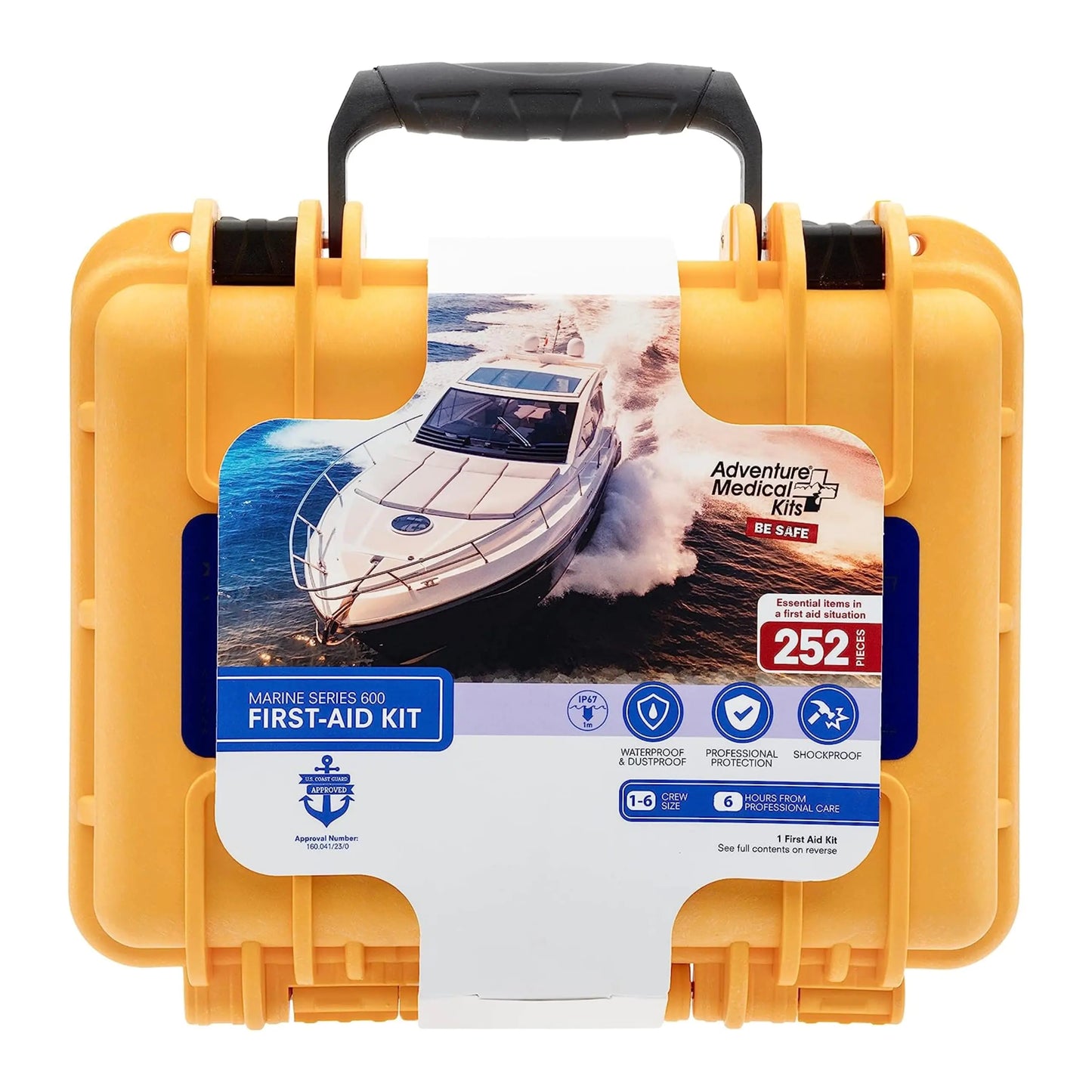 Adventure Medical Kits Marine Series Medical Kit - 600 - Boat First Aid Kit For 8 People 12 Hours From Care - Includes Emergency Medical Supplies Like Bandages Medicine Guide Book & More - TaleezDeals