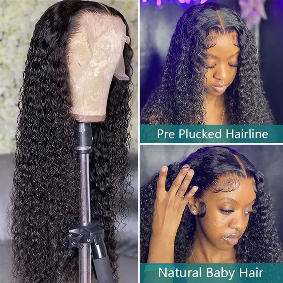Kinky Curly Lace Front Wig - TaleezDeals