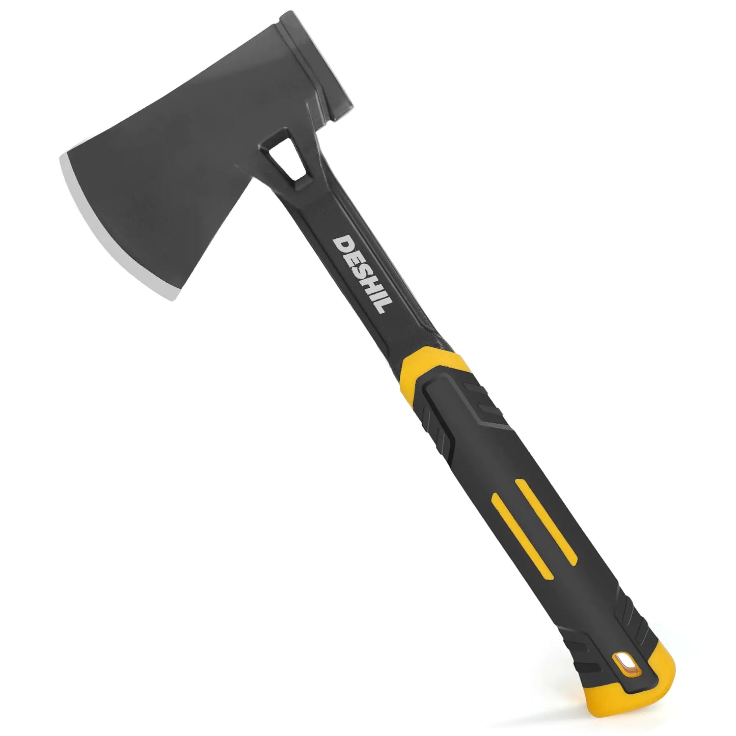 Camp Axe 14" Full Tang Camping Hatchet Forged Carbon Steel Heat Treated Hand Axe Tool Fiberglass Shock Reduction Handle Ideal for Camping Splitting Kindling & Survival - TaleezDeals