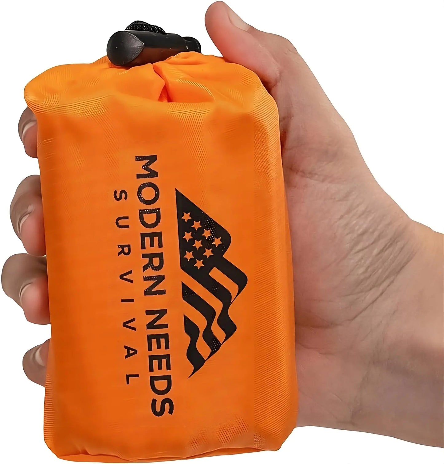 MODERN NEEDS - Emergency Sleeping Bag – Thermal Blankets for Survival | Emergency Blanket & Bivy Sack | Lightweight Compact Wind & Waterproof | Space-Tech Insulation | 7 ft x 3 ft - (10) - TaleezDeals