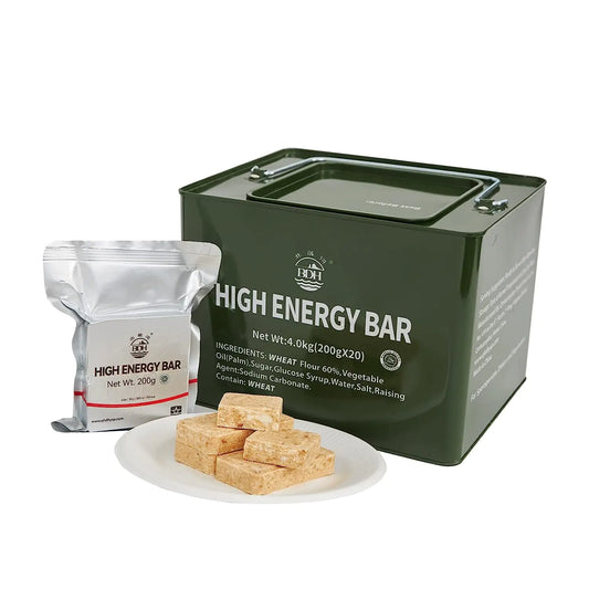 Emergency Food Rations Meal Ready To Eat Long Self Life 18400 Calorie Survival Tabs Perfect for Camping Hiking Army Outdoor Disaster 20 Pack with Tin Box - TaleezDeals