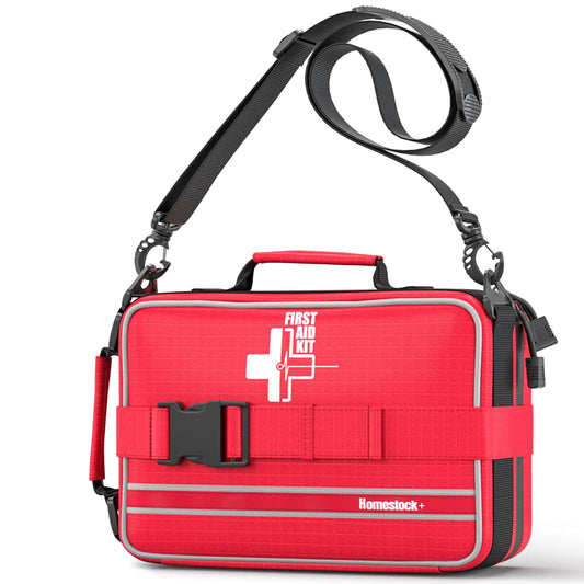 Advanced First Aid Kit Comprehensive Trauma First Aid Kits with Labelled Compartments for Cars Home Office Backpacking Camping Traveling and Cycling - 252 Piece - TaleezDeals
