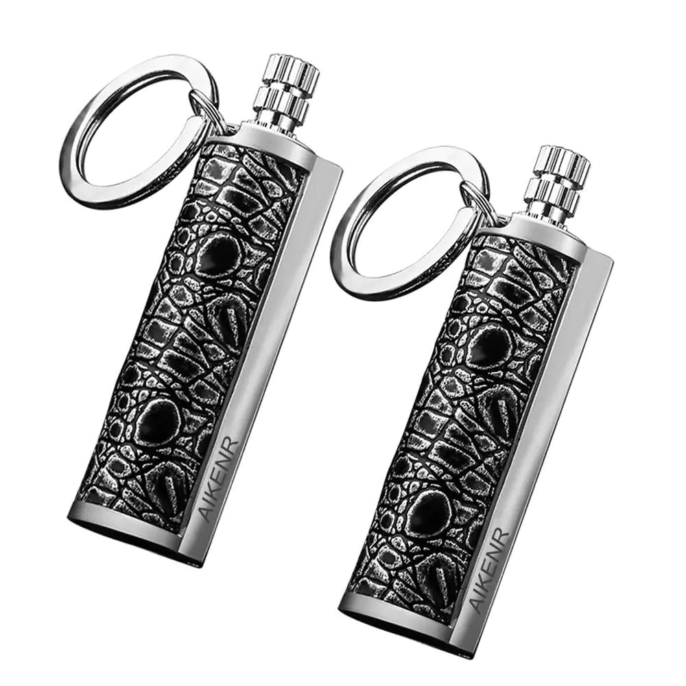 AIKENR Permanent Match Keychain Flint Metal Matchstick Fire Starter Waterproof Emergency Flint Fire Starter for Outdoor Camping SurvivalGreat Gift - TaleezDeals