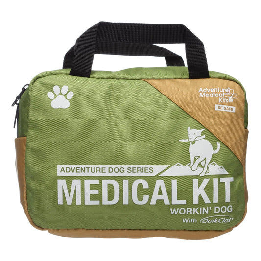 Adventure Medical Kits Workin Dog Medical Kit with QuikClot - Canine Field First Aid Kit with Headlamp Bandages Cold Pack Leash Instruction Manual & More - Compact Dog Emergency Kit - TaleezDeals