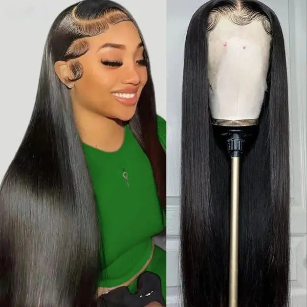 34-Inch Straight Lace Front  Wig - TaleezDeals