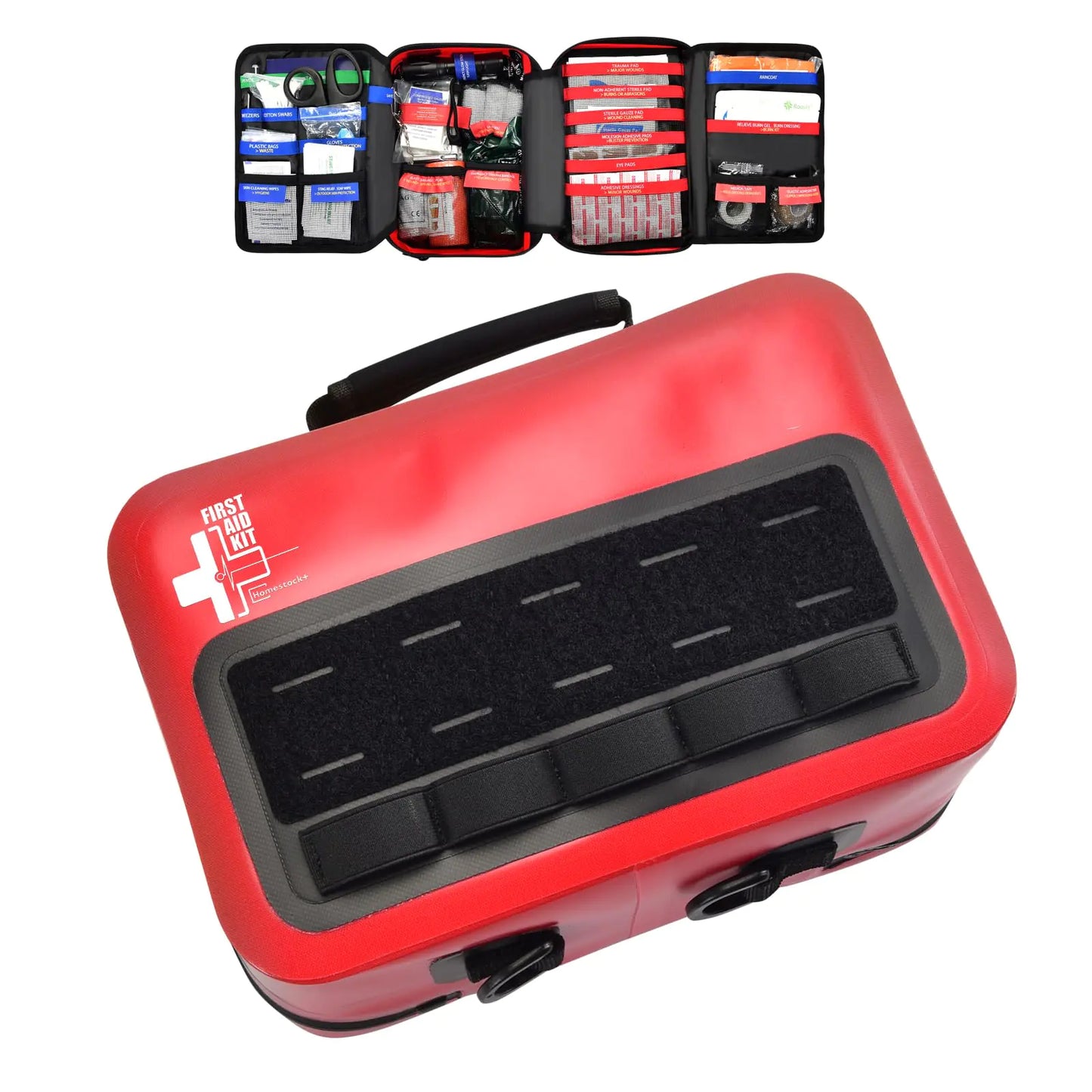 Advanced First Aid Kit Comprehensive Trauma First Aid Kits with Labelled Compartments for Cars Home Office Backpacking Camping Traveling and Cycling - 252 Piece - TaleezDeals