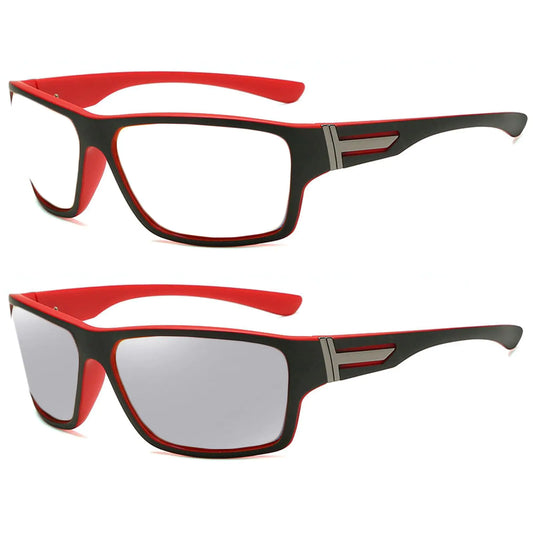 Full lens Wrap Around Safety Glasses with Readers photochromic Magnifying Reading Glasses Goggles for Men Women (red 2.5 x) - TaleezDeals