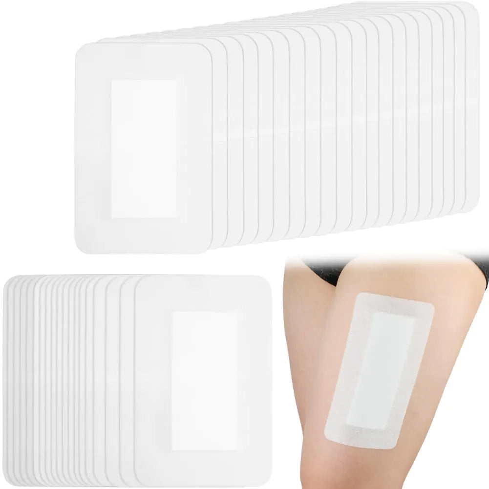 Breathable Adhesive Island Bandages Wound Dressing for Knee Replacement 4" x 6" Bordered Gauze Pad Patches Stitches Cuts Post Surgery No Glue On Center Pack of 10 - TaleezDeals