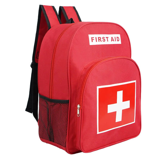 First Aid Backpack Emergency Medical Backpack Waterproof & Large Capacity Empty First Aid Bag Ideal for Home Office EMT Paramedics - TaleezDeals