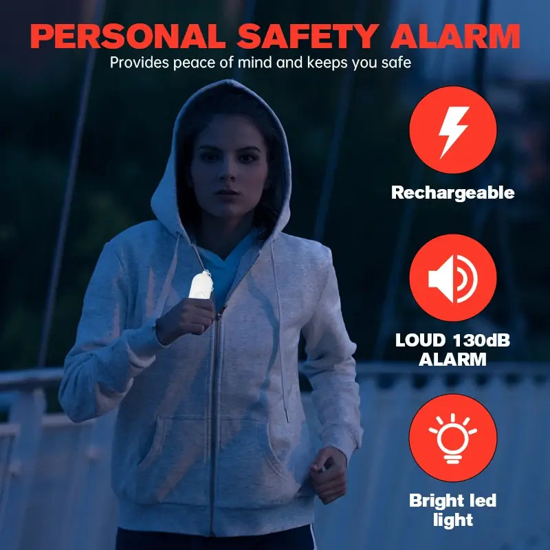 Personal SOS Alarm With LED Light - TaleezDeals