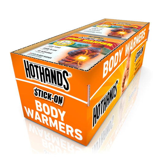 HotHands Body Warmers With Adhesive - Long Lasting Safe Natural Odorless Air Activated Warmers - Up to 12 Hours of Heat - 40 Individual Warmers - TaleezDeals