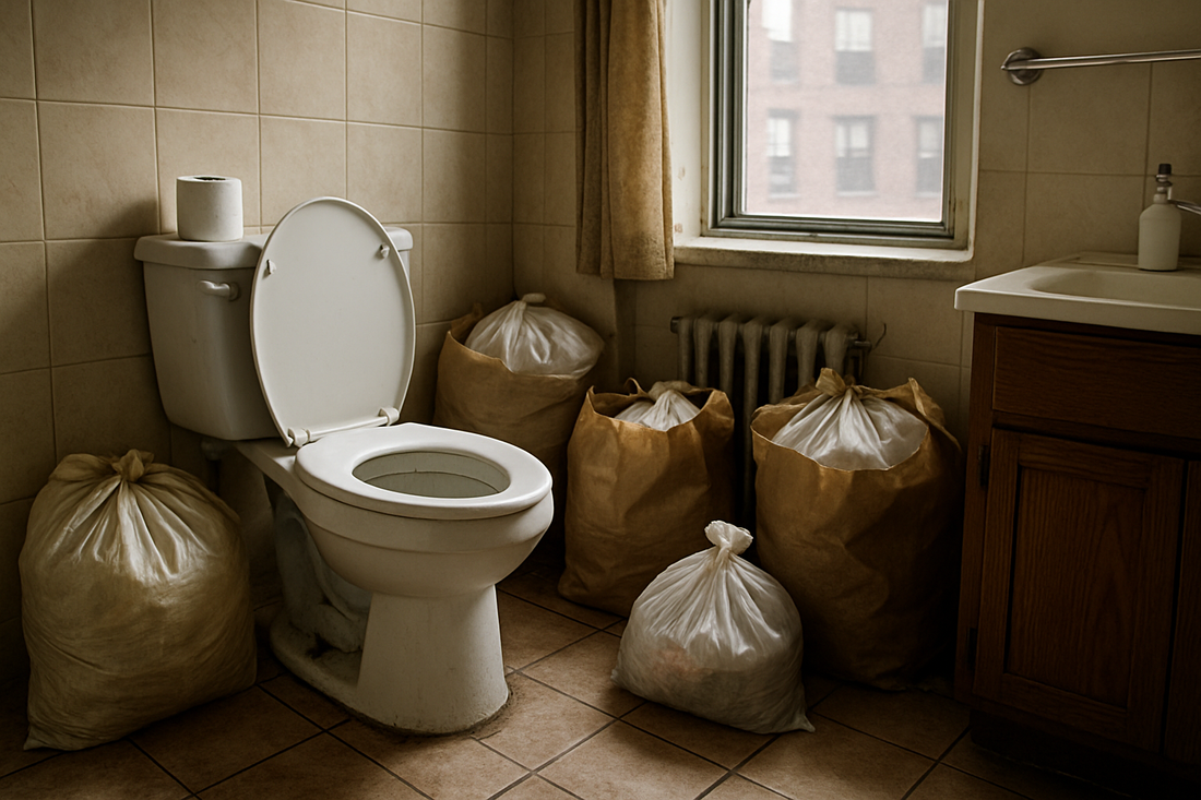 "Post-Disaster Apartment Hygiene: Managing Waste When the Toilets Won't Flush"