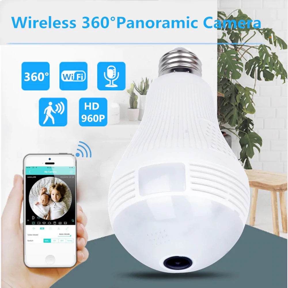 Light Bulb Shape Security Camera - TaleezDeals
