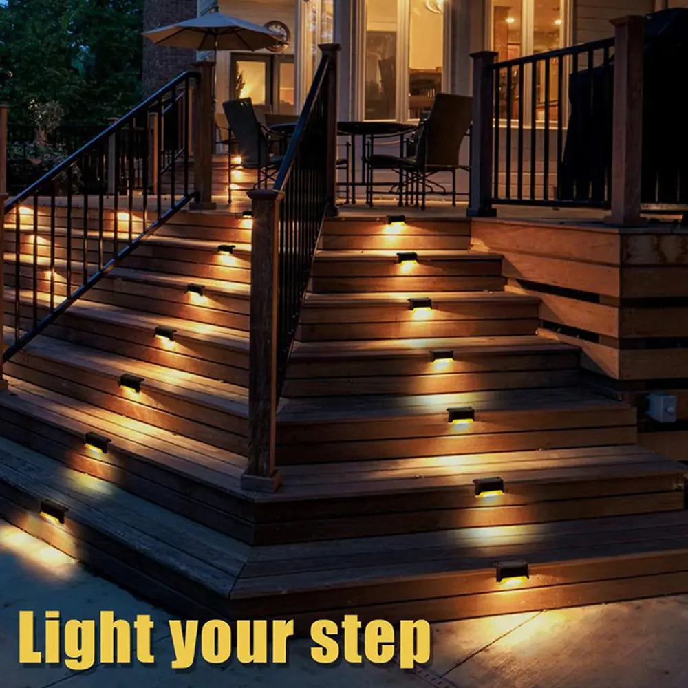 Outdoor Stair Solar Light Waterproof Garden Step Lamp - TaleezDeals