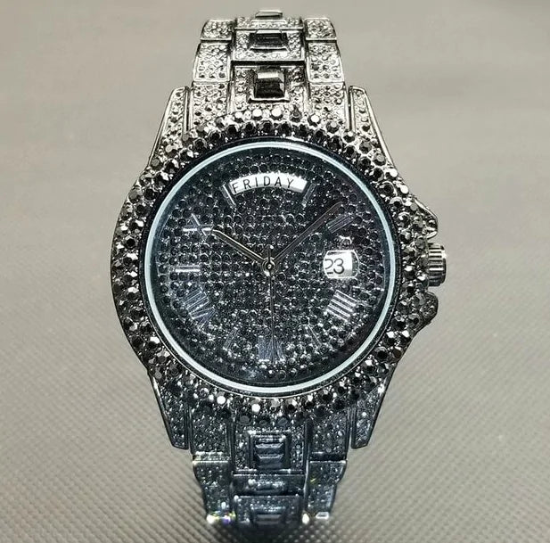 Men's Luxury Crystal Watches - TaleezDeals