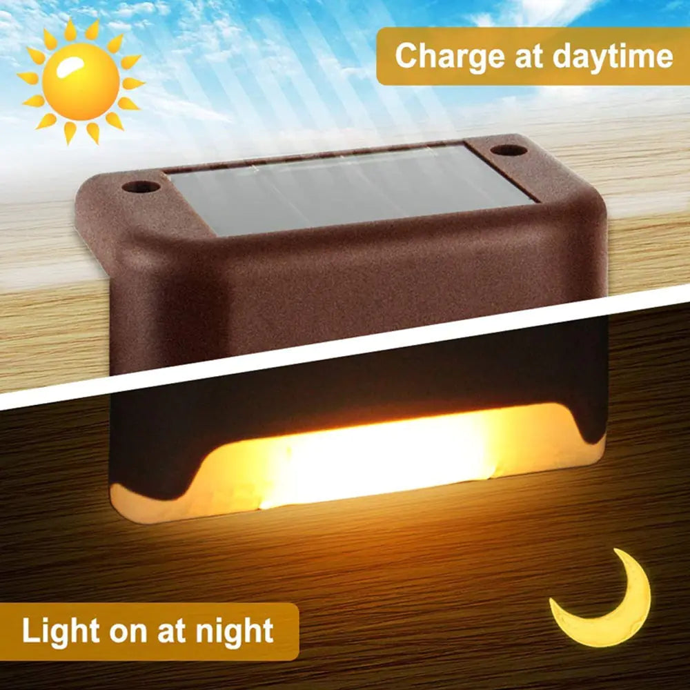 Outdoor Stair Solar Light Waterproof Garden Step Lamp - TaleezDeals