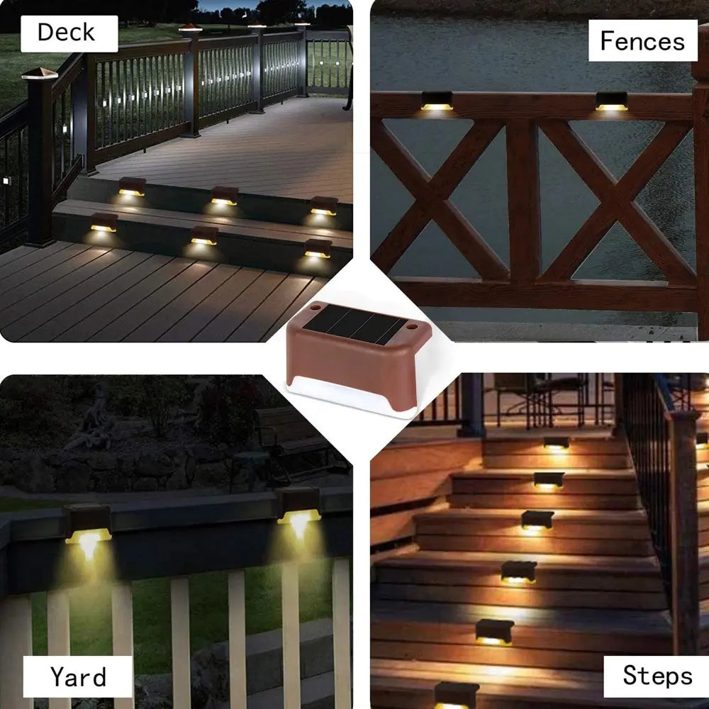 Outdoor Stair Solar Light Waterproof Garden Step Lamp - TaleezDeals