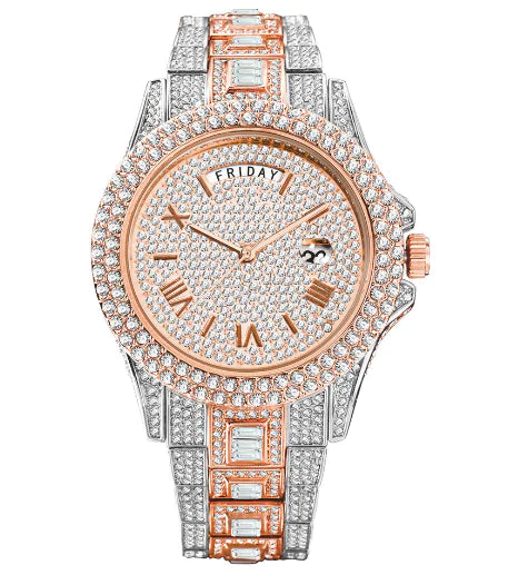 Men's Luxury Crystal Watches - TaleezDeals