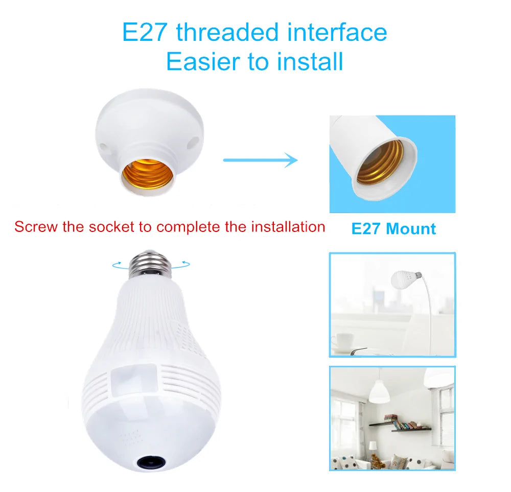 Light Bulb Shape Security Camera - TaleezDeals