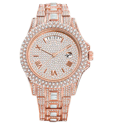 Men's Luxury Crystal Watches - TaleezDeals