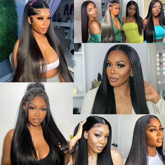 34-Inch Straight Lace Front  Wig