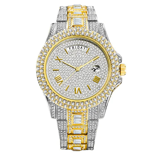 Men's Luxury Crystal Watches - TaleezDeals