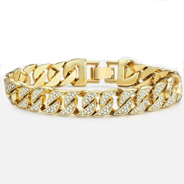 Miami Gold Curb Cuban Bracelet - TaleezDeals