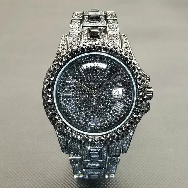 Men's Luxury Crystal Watches - TaleezDeals