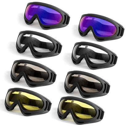 Ukontagood 8 Pack Motorcycle Goggles Ski Goggles Dirt Bike Goggles Snowboard Goggles for Adult Men Women Youth - TaleezDeals