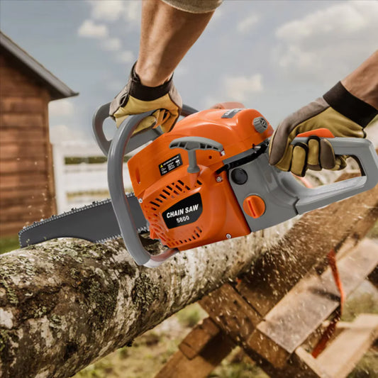  durable-gasoline-chainsaw-5800-orange