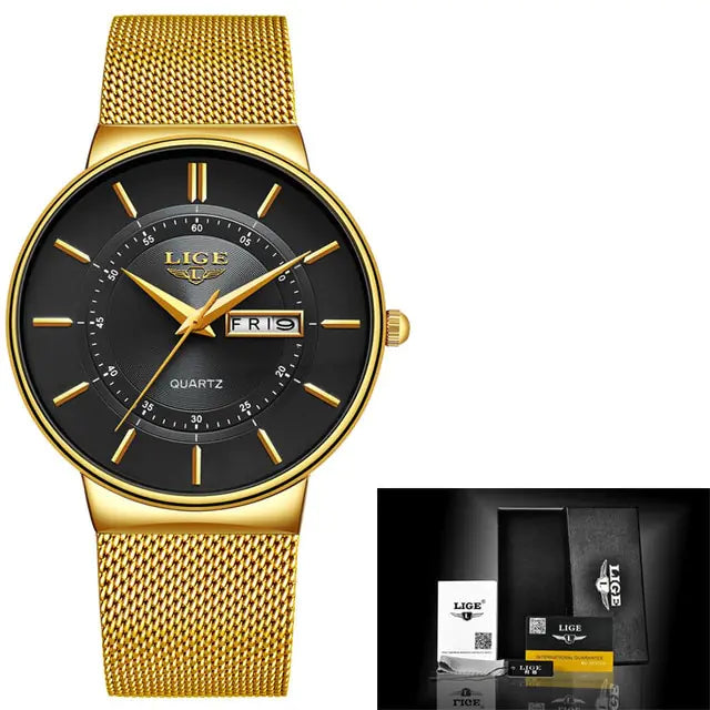 Gold Luxury watch-very stylish!