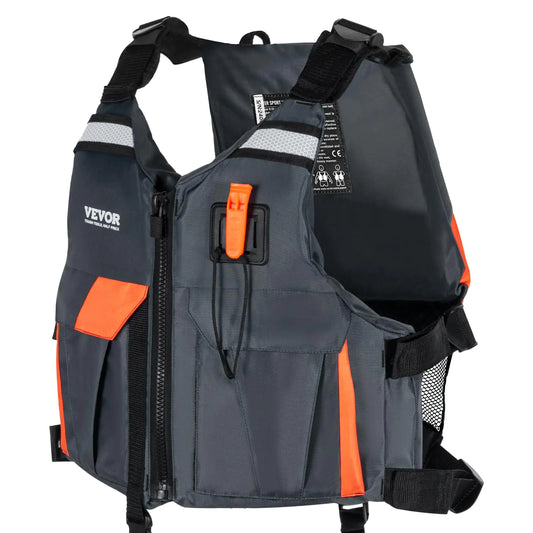 Men's water sports life jacket designed for wakeboarding, featuring adjustable straps and high buoyancy for safety and comfort. Ideal for active water enthusiasts